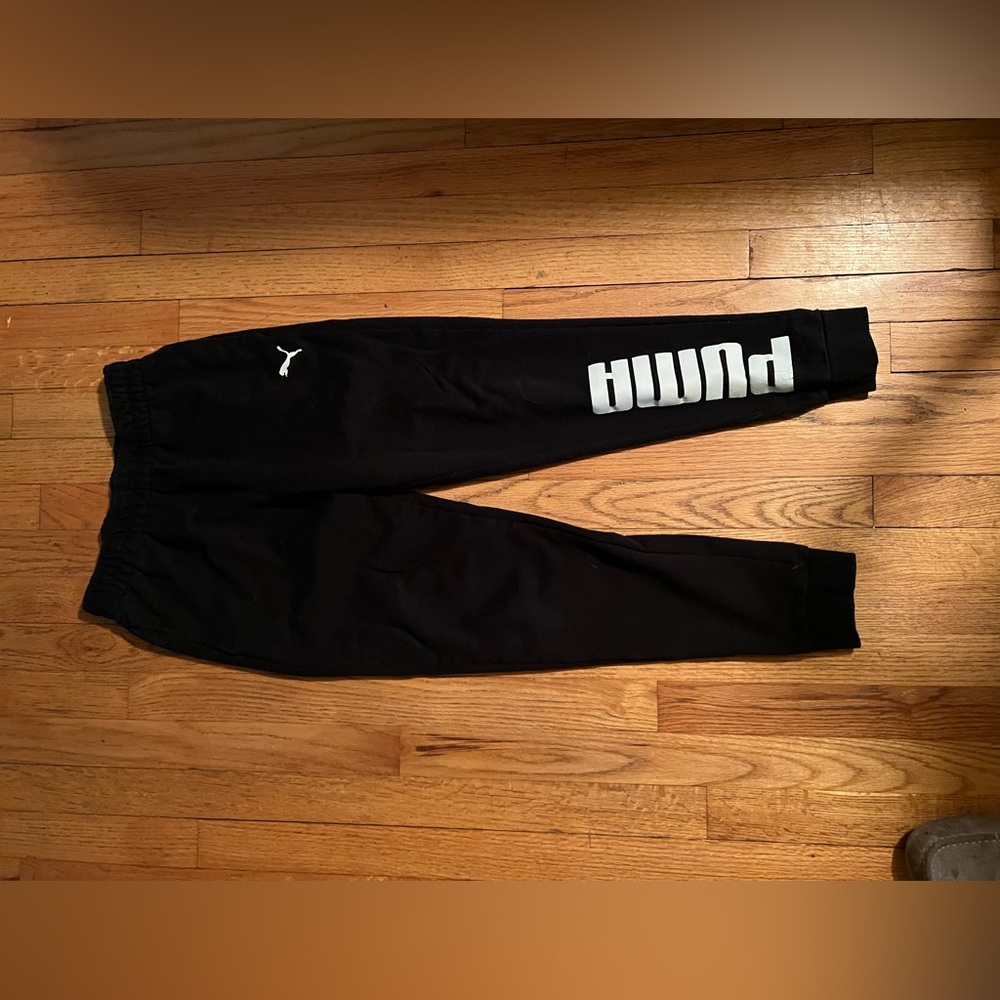 Like New - Puma Black Joggers - Boys 14/16